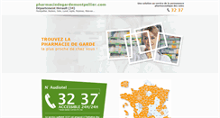 Desktop Screenshot of pharmaciedegardemontpellier.com